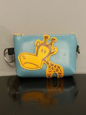Vintage Paul Frank Blue Coin Purse Featuring Clancy The Giraffe